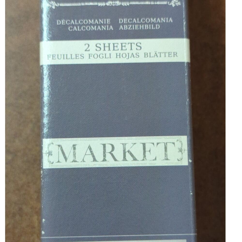 Redesign with Prima Market Charcoal Vintage Decor Transfer 12x32